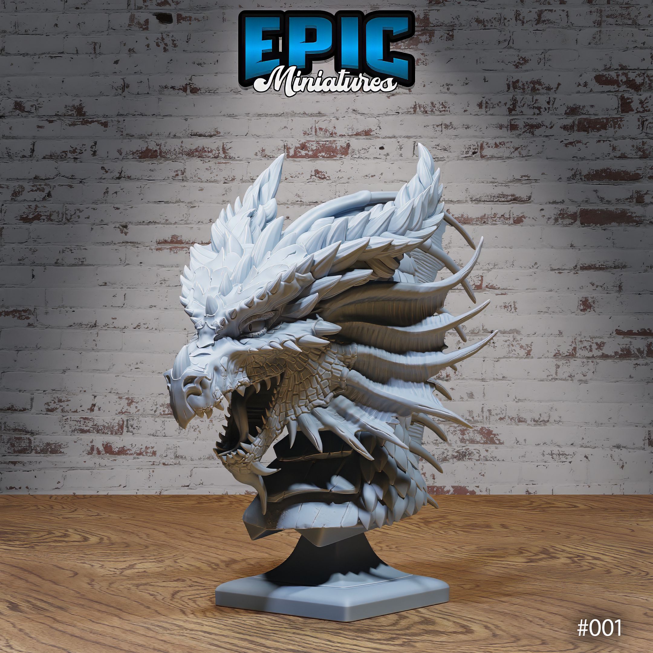Red Dragon Bust / Drake Decoration / Collectible Monster / Fantasy Figure / Magical Beast Statue / Legendary Draconic Army